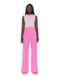 Pink Collared Jumpsuit with Panels Tristan Arch at Tristan Arch