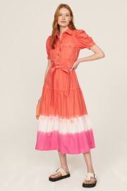 Pink Dip Dye Midi Dress by Derek Lam Collective Rent the Runway at Rent the Runway