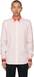 Pink Dip Dye Trim Shirt by Alexander McQueen on Sale at ssense