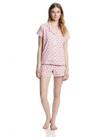 Pink Flamingo Print Pajamas by Bedhead at Amazon