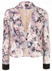 Pink Floral Blazer at Dorothy Perkins