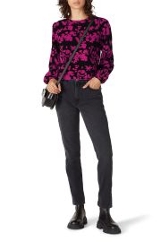 Pink Floral Sweater by Milly for 50 Rent the Runway at Rent the Runway