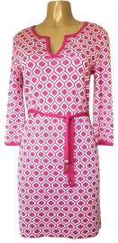 Pink Geometric Print Dress by St. john at Tradesy