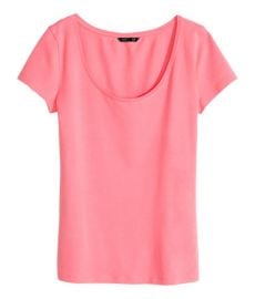 Pink Jersey Top at H&M