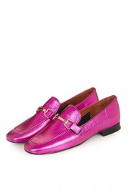 Pink Karter Loafers at Topshop