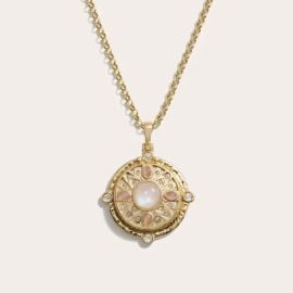 Pink Manifestation Locket Necklace Awe Inspired at Awe Inspired