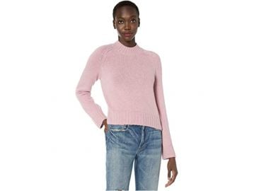 Pink Mockneck Sweater by Vince at Vince