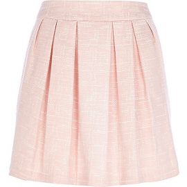 Pink Pleated Skirt at River Island