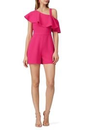 Pink Ruffle Romper by Rachel Zoe Rent the Runway at Rent the Runway