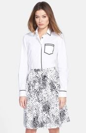 Pink Tartan One-Pocket Trompe land39Oeil Shirt at Nordstrom