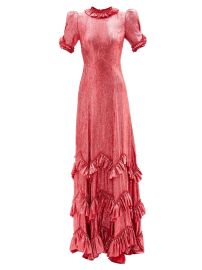 Pink The Sky Rocket lam wool-blend maxi dress  The Vampirex27s Wife  FASHION US at Matches