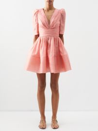 Pink Wonderland pleated mini dress Zimmermann FASHION US at Matches