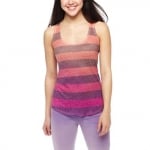 Pink and purple striped tank at JC Penney