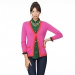 Pink and red cashmere cardigan at C Wonder at Cwonder