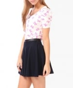 Pink bow print top at Forever 21 at Forever 21