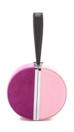 Pink circular bag by Diane von Furstenberg at Shopbop