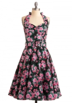 Pink floral dress from Modcloth at Modcloth