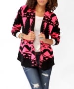 Pink geometric cardigan from Forever 21 at Forever 21