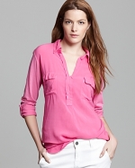 Pink henley shirt by Splendid at Bloomingdales