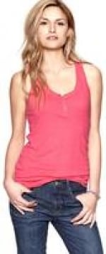 Pink henley tank from Gap at Gap