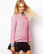 Pink knit sweater like Maggies at Asos