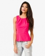 Pink peplum top at Forever 21 at Forever 21