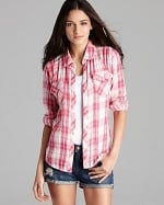 Pink plaid shirt by Rails at Bloomingdales