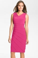 Pink pleated dress at Nordstrom