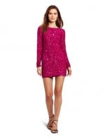 Pink sequin mini dress at Amazon