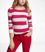 Pink striped sweater from Express at Express