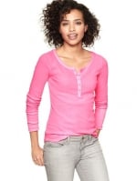 Pink thermal tee at Gap at Gap