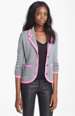 Pink trim blazer by Autumn Cashmere at Nordstrom