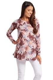 PinkBlush Maternity Floral Print Knit Top at Amazon