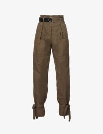 Pinko Geometria high-rise cotton trousers at Selfridges