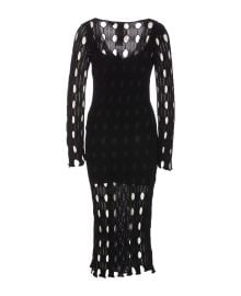 Pinko Long Perforated Dress at italist