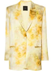 Pinko Printed Single Breasted Blazer at Farfetch