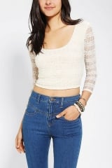 Pins And Needles Bodycon Cropped Top at Urban Outfitters