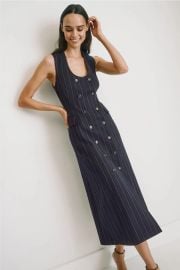 Pinstripe Button Down Dress by Argent Rent the Runway at Rent the Runway