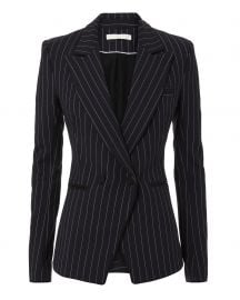 Pinstripe Fitted Blazer at Intermix