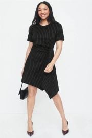 Pinstripe Knit Mini Dress by N Natori Rent the Runway at Rent the Runway