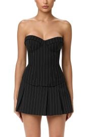 Pinstripe Suiting Bustier Top at Nordstrom