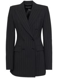 Pinstripe double breast blazer - DolceampGabbana - Women Luisaviaroma at Luisaviaroma