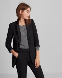 Pinstripe jacket at Express