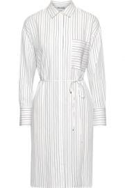 Pinstriped poplin shirt dress at The Outnet