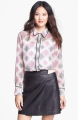 Piped blouse by Pleione at Nordstrom