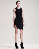 Piped dress by Helmut Lang on HIMYM at Bergdorf Goodman