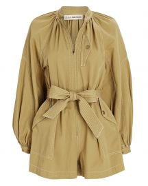 Piper Belted Cotton Playsuit at Intermix