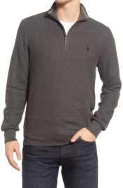 Pique Quarter Zip Pullover at Nordstrom