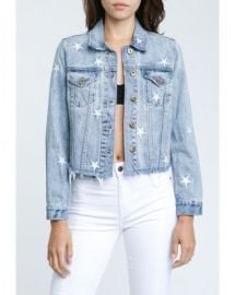 Pistola Brando Star Cut- Off Denim Jacket in Zodiac   Bloomingdales at Bloomingdales