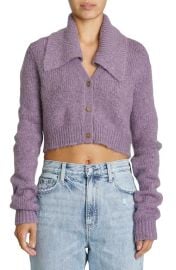 Pistola Lenore Crop Sweater in Orchid Size Medium at Nordstrom